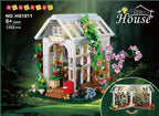 HOGOKIDS Juego de construcción de casa de flores con luz