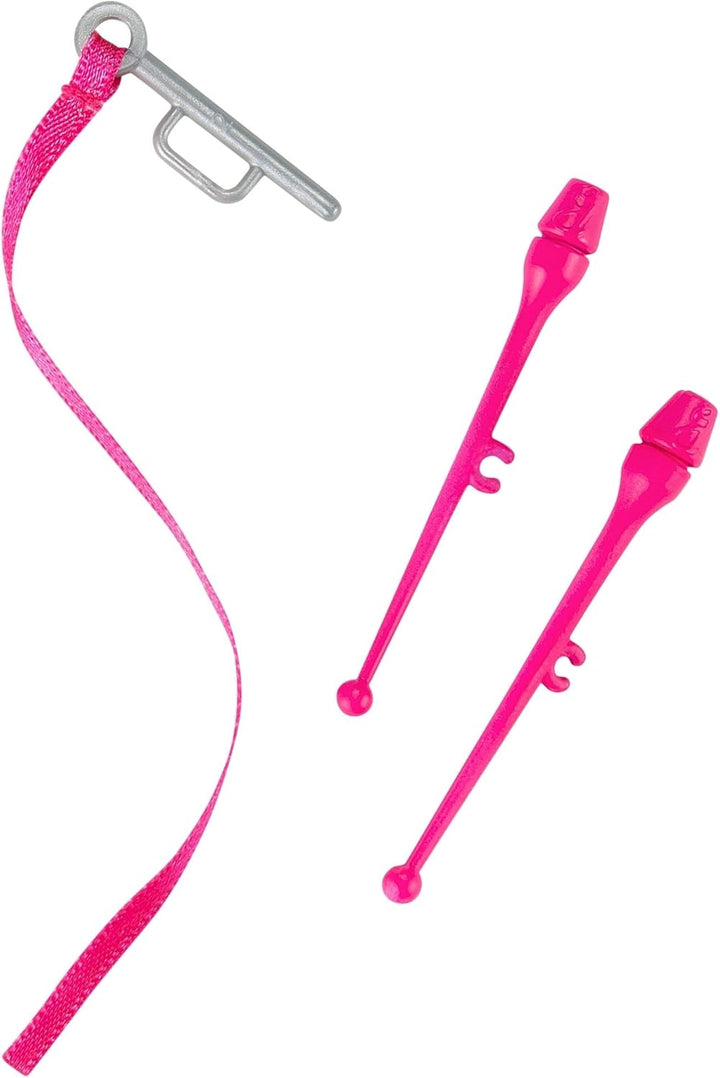 Barbie Rhythmic Gymnast - Muñeca morena (12 pulgadas) con colorido...