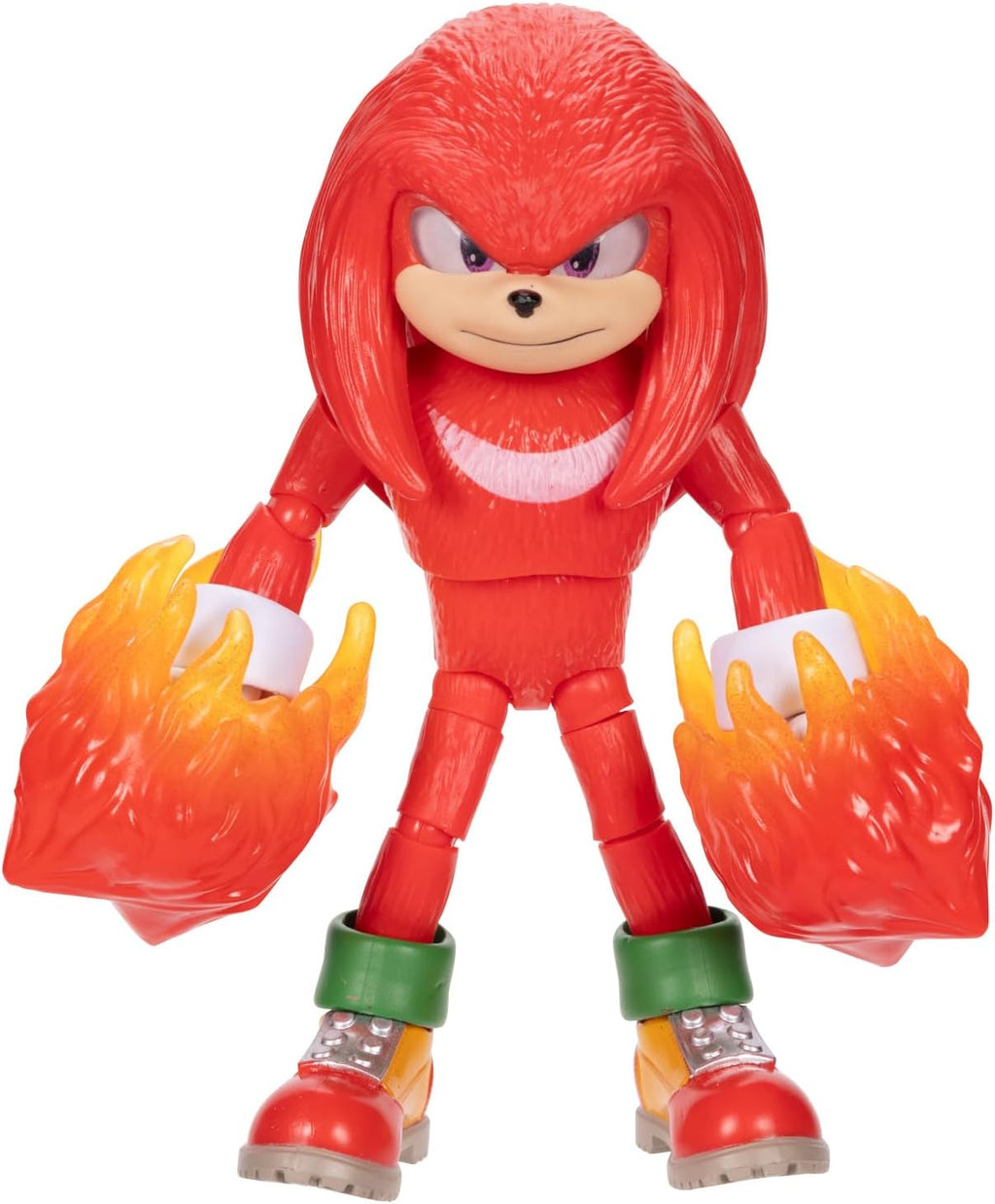 Sonic 3 The Hedgehog The Movie - Figura de acción Knuckles de 5 pulgadas - Figura articulada - Jakks Pacific