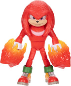 Sonic 3 The Hedgehog The Movie - Figura de acción Knuckles de 5 pulgadas - Figura articulada - Jakks Pacific