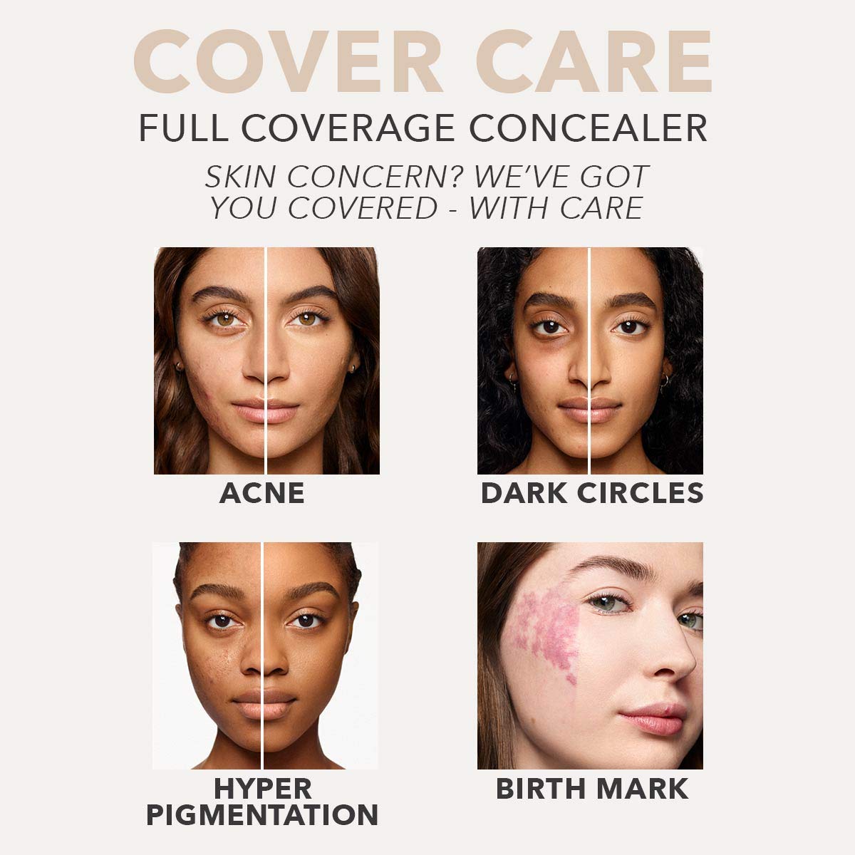 Dermablend Cover Care - Corrector con cobertura completa, maquillaj...