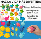 Fun Express Surtido de 50 juguetes de piscina de vinilo para niños