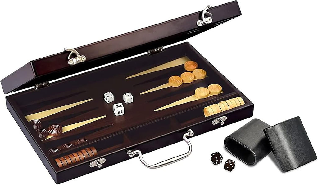 Merchant Ambassador Craftsman Deluxe Backgammon Set