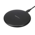 Amazon Basics Cargador inalámbrico, almohadilla de carga inalámbrica con certificación Qi de 15 W con cable USB, compatible con iPhone 15/14/13/12/11/X, Samsung y LG, compatible con funda, negro