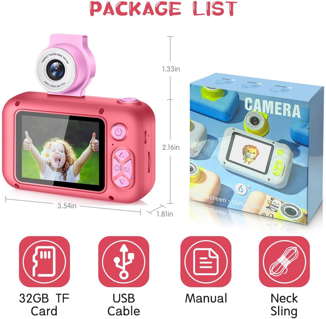 ARNSSIEN Cámara para niños, cámara digital de juguete para niños pe...