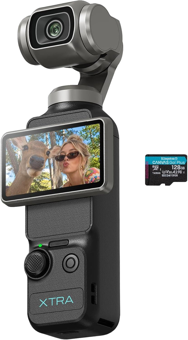 Xtra Muse con microSD de 128 GB, cámara de vlogging con videos CMOS...