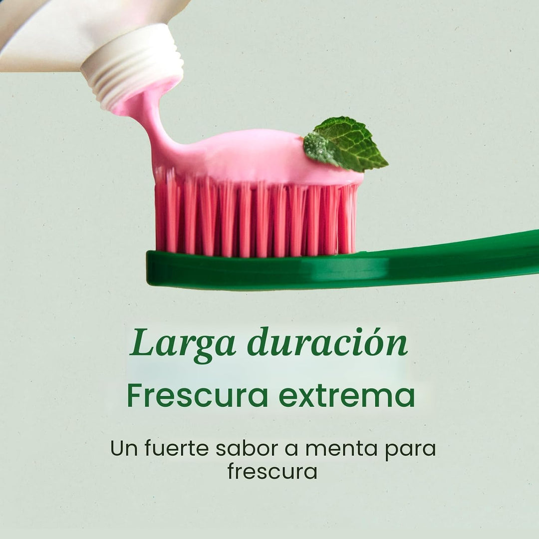 EUTHYMOL Pasta de dientes rosa original (3.7 onzas líquidas x 3, pa...