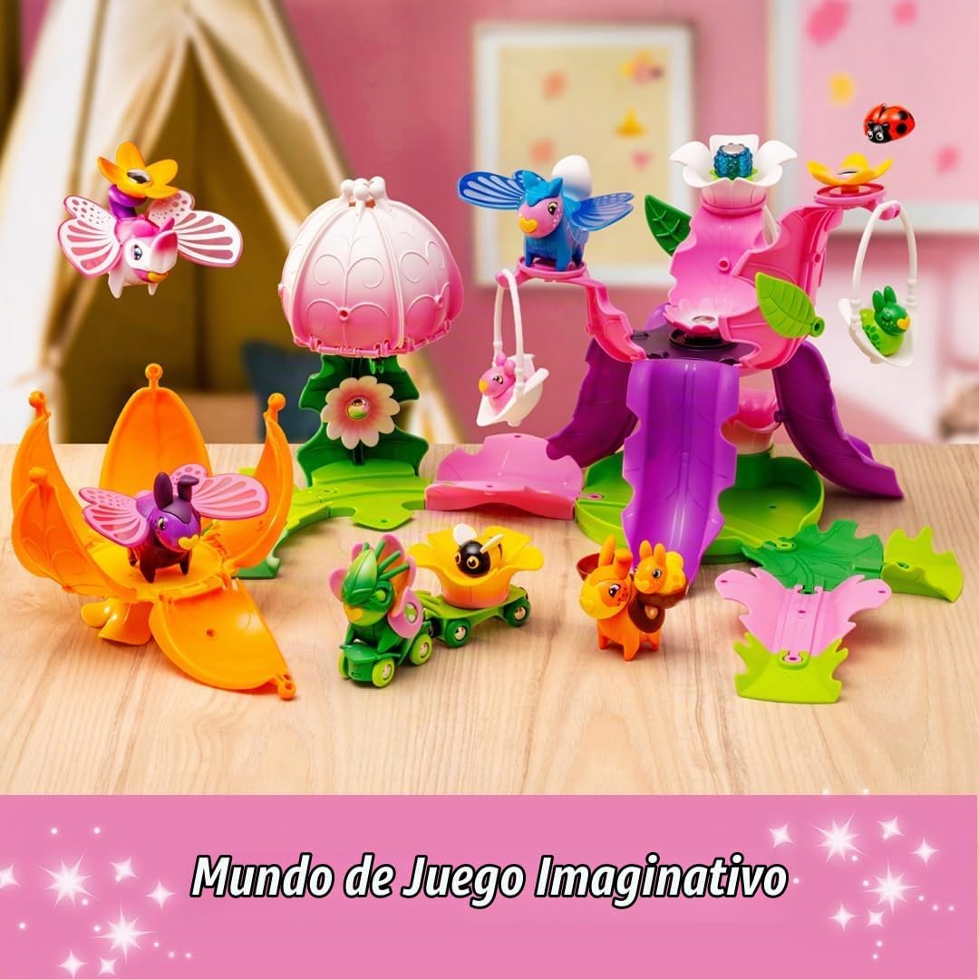 BRIO Flora Flower Town Deluxe Set – Juego interactivo de construcción y decoración de 47 piezas para juego imaginativo abierto – A partir de 3 años