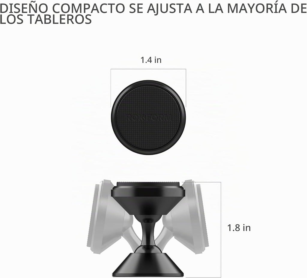 Rokform - Soporte magnético ajustable para automóvil, giratorio de 360
