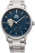 ORIENT Reloj clásico automático automático para hombre con esfera azul en segundos pequeños RA-AR0101L