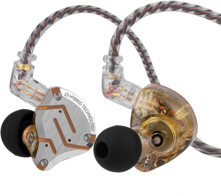 Linsoul KZ ZS10 Pro, Auriculares intraaurales HiFi con 5 controlado...