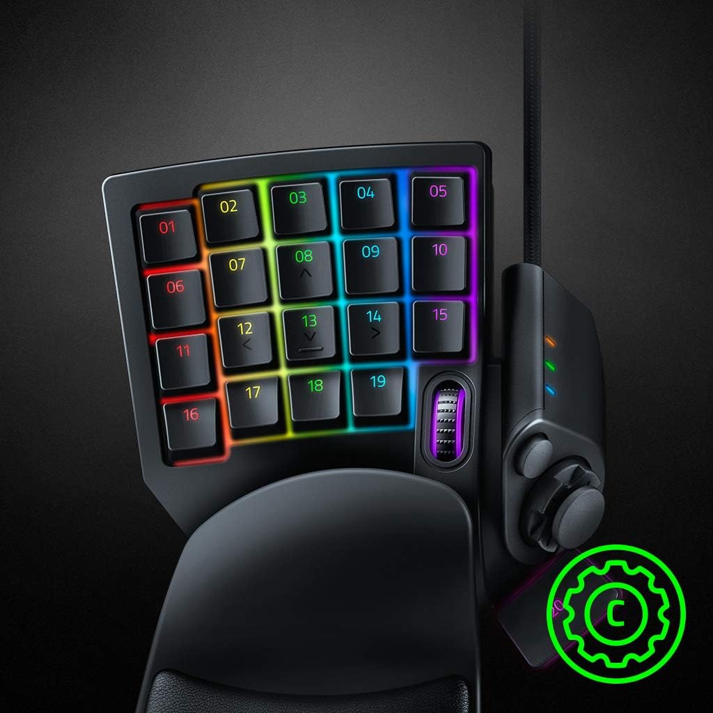 Razer Teclado de juegos Tartarus V2: Interruptores de teclas de mem...