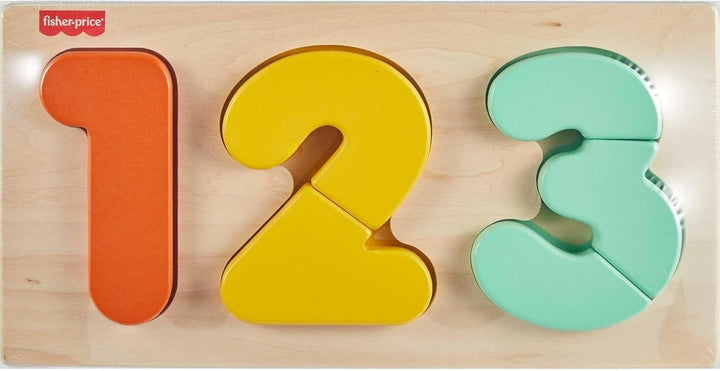 Fisher-Price Juguete Montessori de madera 1-2-3