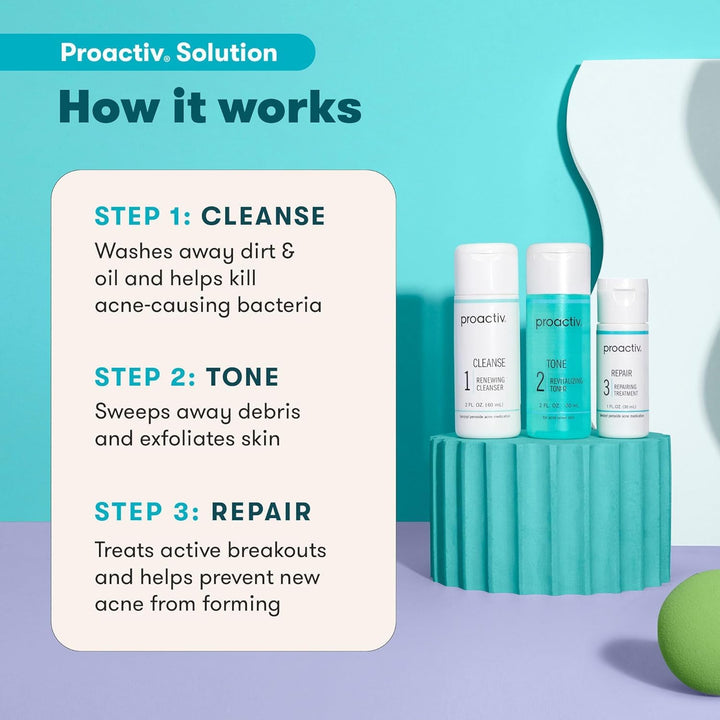 Kit completo de 90 días de cuidado de la piel para acné Proactiv de...