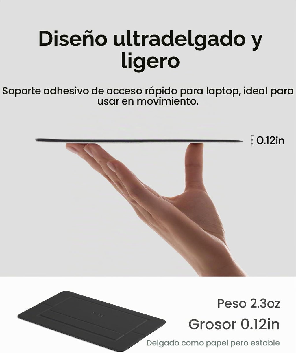 MOFT Soporte adhesivo para laptop Airflow, elevador delgado y portátil para