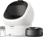 PETLIBRO Caja de arena automática y comedero para gatos para alimentos húmedos y caja de arena autolimpiante con análisis de residuos de IA y reconocimiento de varios gatos