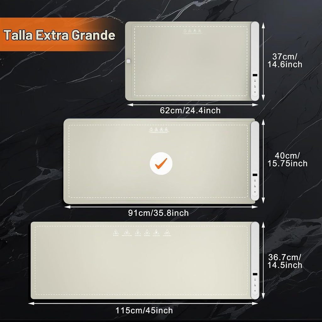 FYY Alfombrilla de calentamiento extra grande para alimentos