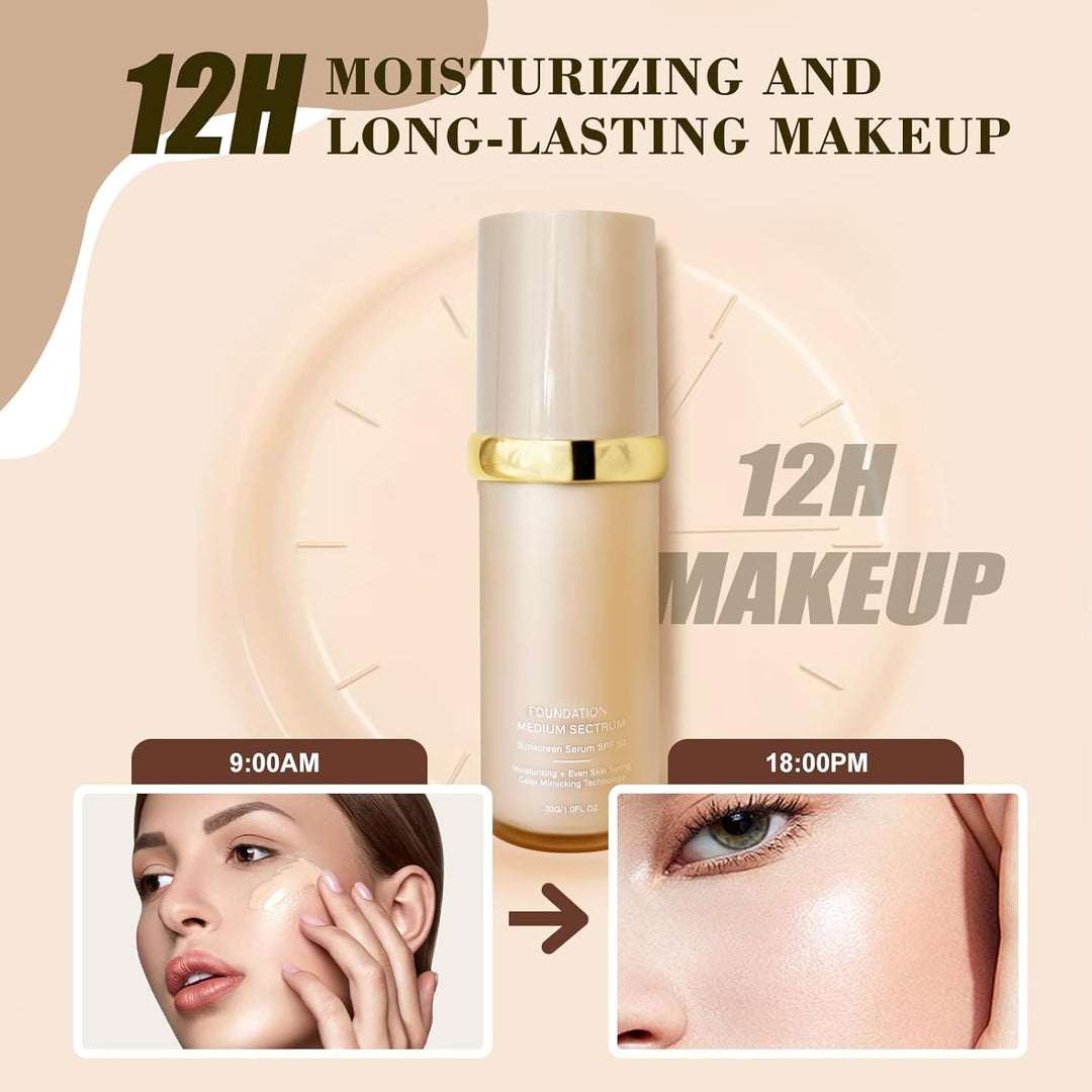 Rise Luxus Ultrablend - Base 4 en 1, color de piel que cambia con S...