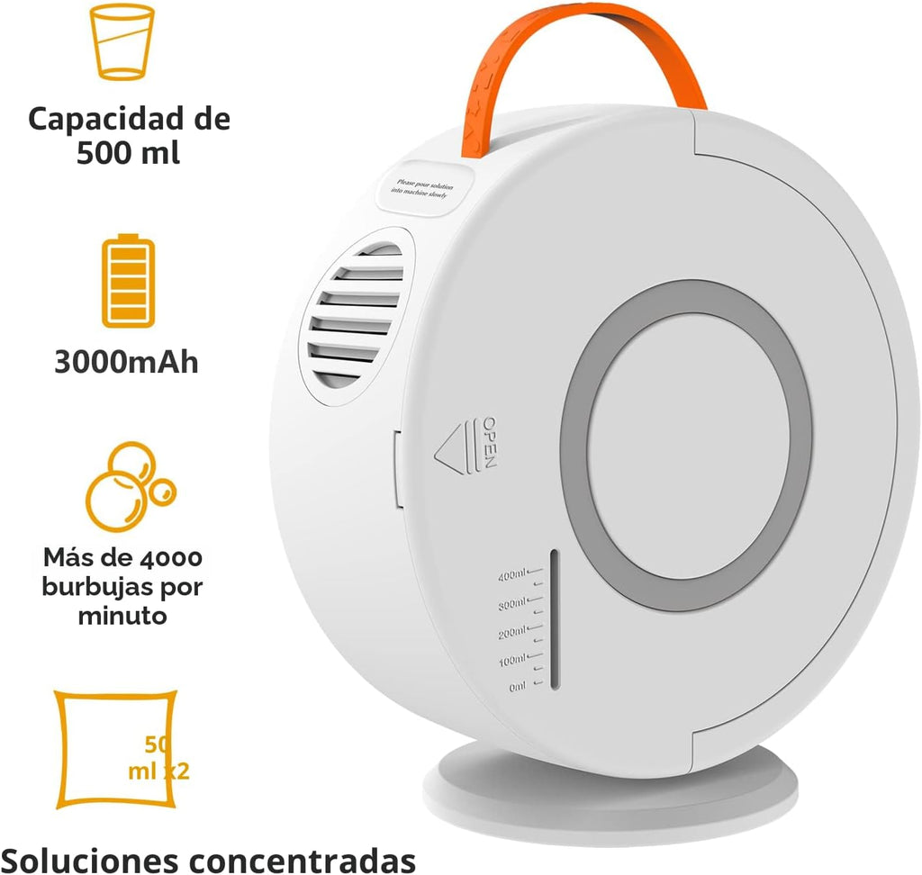 Weilim Máquina automática de burbujas para niños, soplador de burbujas