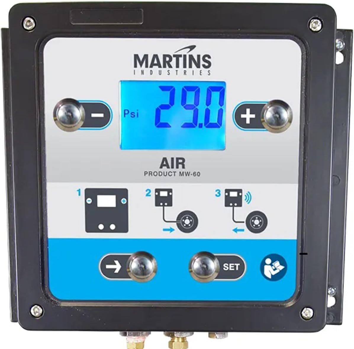 Martins - Inflador automático de neumáticos MW-60, 145 psi, unidad...