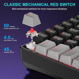 BlueFinger Combo de teclado y mouse mecánicos para juegos 60% \u201...
