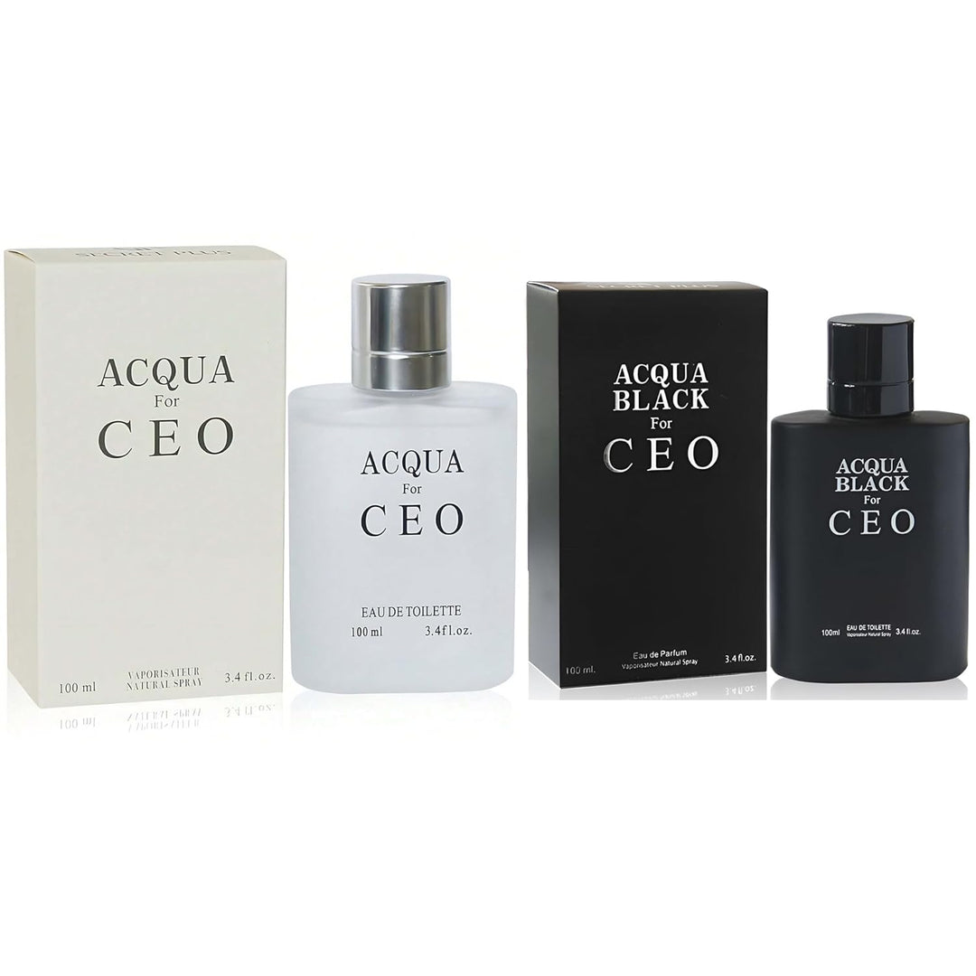 A CENTER Acqua &amp; Acqua Black Cologne - Set de regalo de Eau de...