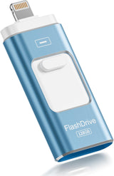 Unidad Flash Certificada Apple MFi 128GB para iPhone, Unidad Pulgar...
