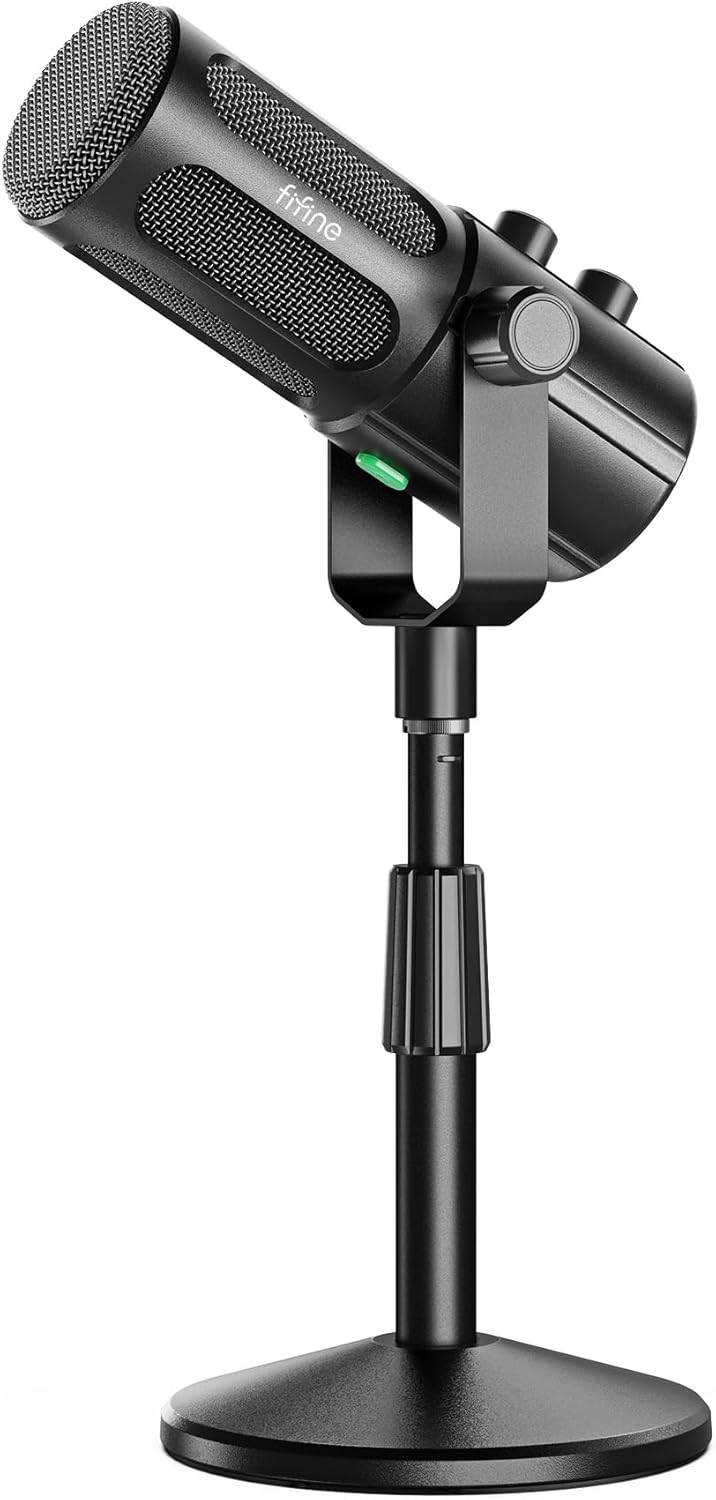 FIFINE AmpliTank TANK6S Micrófono vocal-dinámico, micrófono XLR-USB...