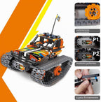 Kits de construcción de control remoto STEM 3 en 1 – Auto rastreado/robot/tanque – 2.4Ghz recargable RC Racer Toy Set regalo para niños de 8 a 12 14 años de edad y niñas mejor kit de aprendizaje de