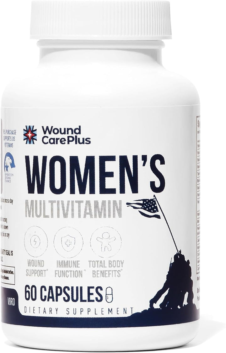 Wound Care Plus Multivitamínico para mujer, complejo completo de vi...