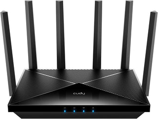 Cudy Enrutador WiFi 7 BE11000 Tri-Band, 6-Stream 10 Gbps, 4 puertos...