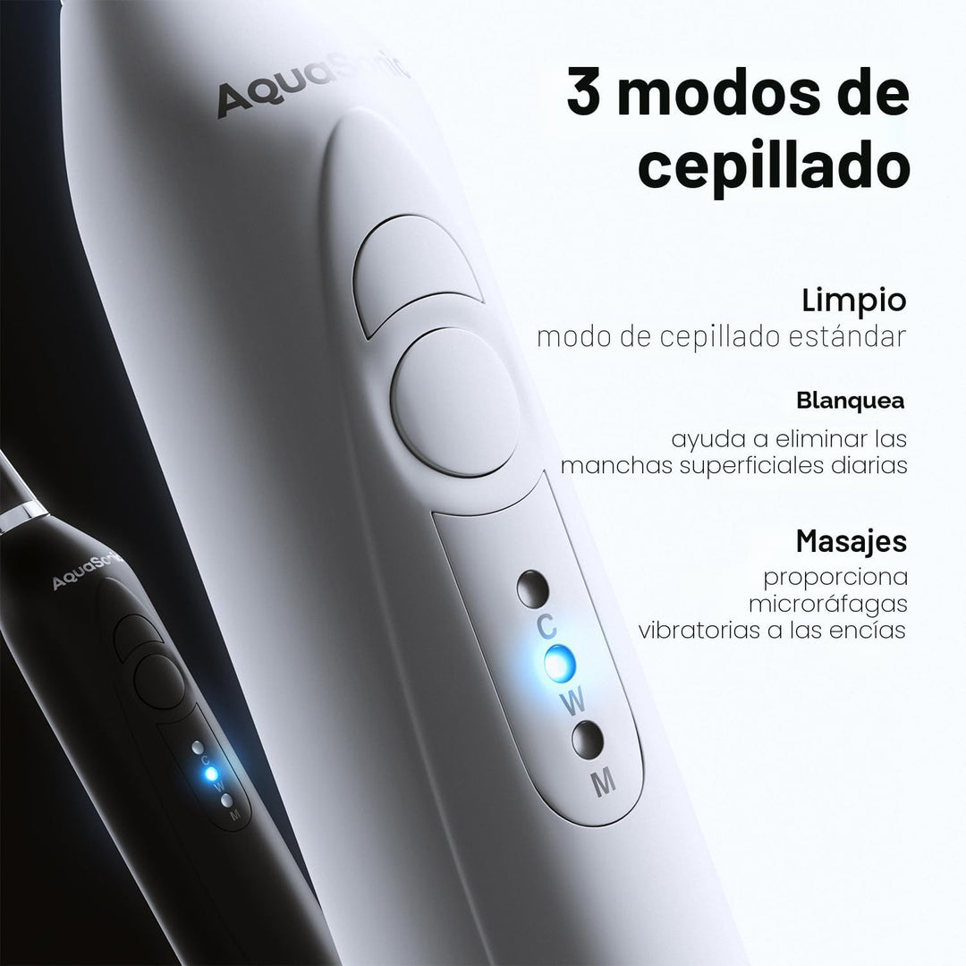 Aquasonic Duo - Cepillos de dientes eléctricos de carga inalámbrica...
