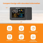 SC91 Projection Alarm Clock para Bedrooms con Weather Station