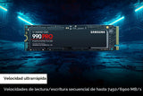 Samsung 990 PRO SSD 1TB PCIe 4.0 M.2 2280 Disco duro interno de est...