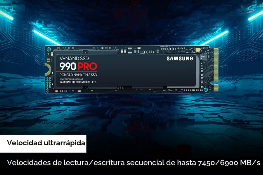 Samsung 990 PRO SSD 1TB PCIe 4.0 M.2 2280 Disco duro interno de est...