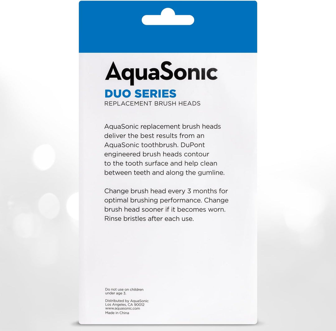 AquaSonic Genuine Duo Series Cabezales de cepillo de repuesto | par...