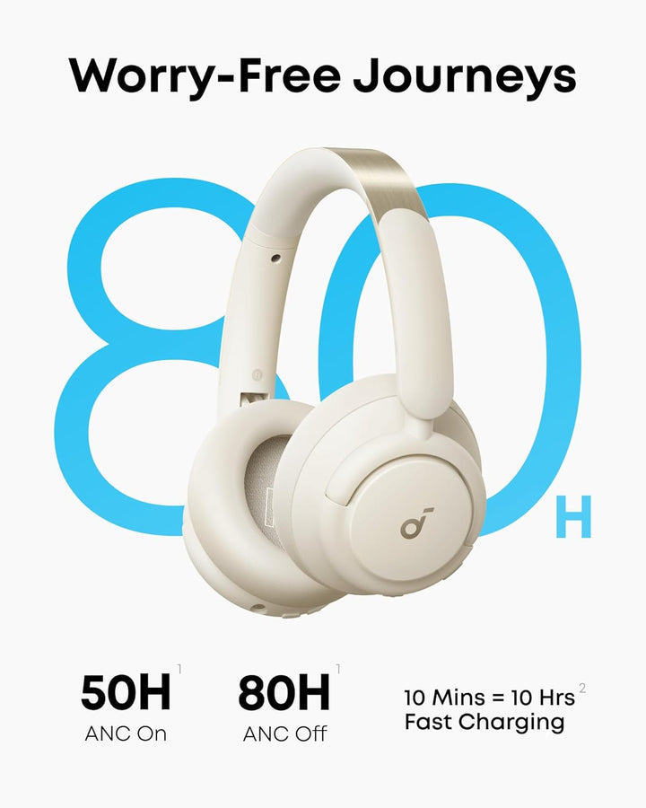 Soundcore Q30 de Anker, Audífonos híbridos con cancelación activa d...