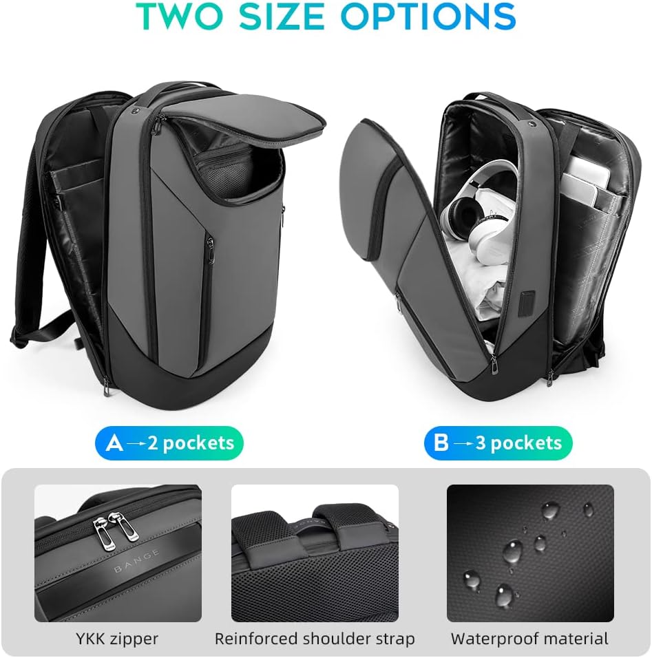 Mochila de negocios inteligente BANGE impermeable, mochila para lap...