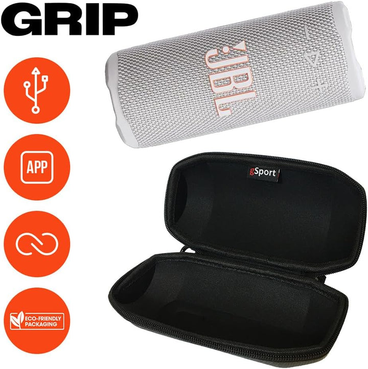 JBL Paquete de altavoz Bluetooth portátil compacto Grip con funda g...