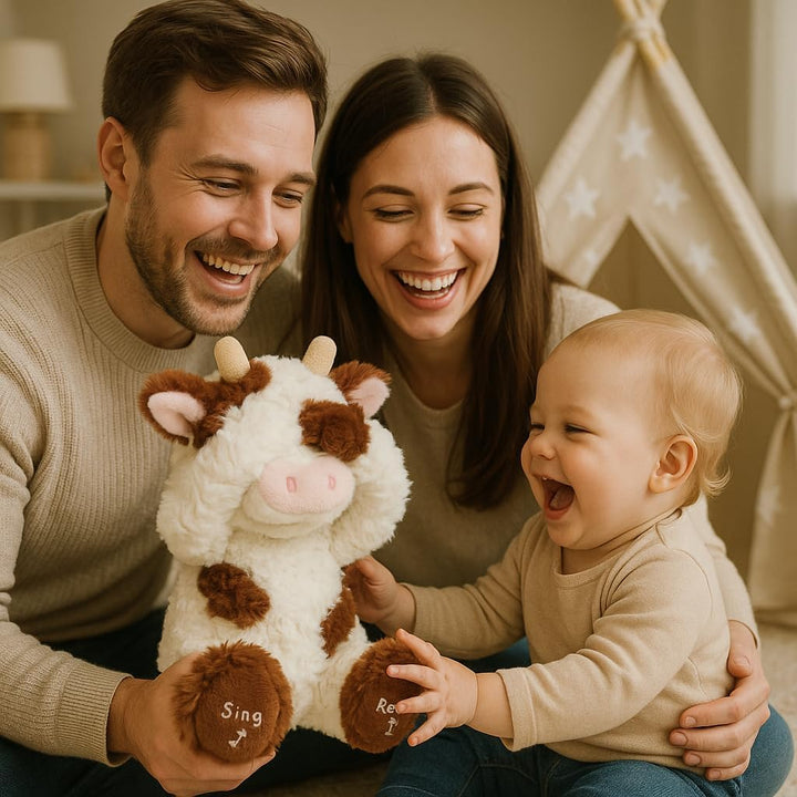 Hopearl Peek A Boo Cow interactivo repite lo que dices, diario de p...