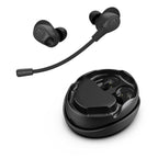 JLab Work Buds auriculares in-ear verdaderamente inalámbricos con micrófono boom con cancelación de ruido desmontable, negro, más de 55 horas totales de reproducción, Bluetooth multipunto, soporte de