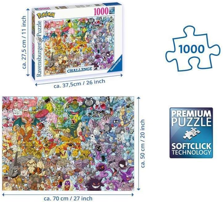 Ravensburger Pokémon - Rompecabezas de desafío de 1000 piezas para adultos y niños a partir de 12 años