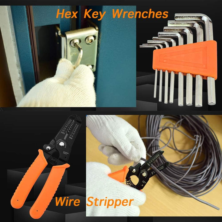 SOLUDE Juego de herramientas, kit de herramientas para el hogar de...