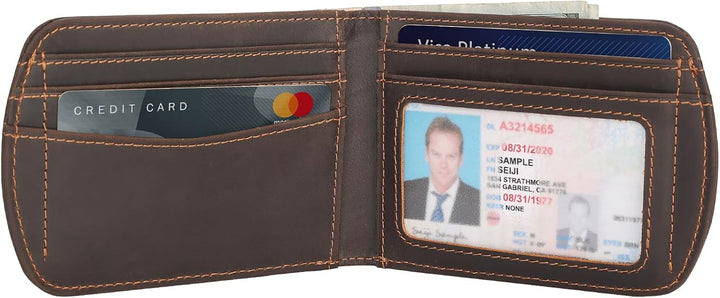 Cartera Polare delgada curva para bolsillo frontal con bloqueo RFID...