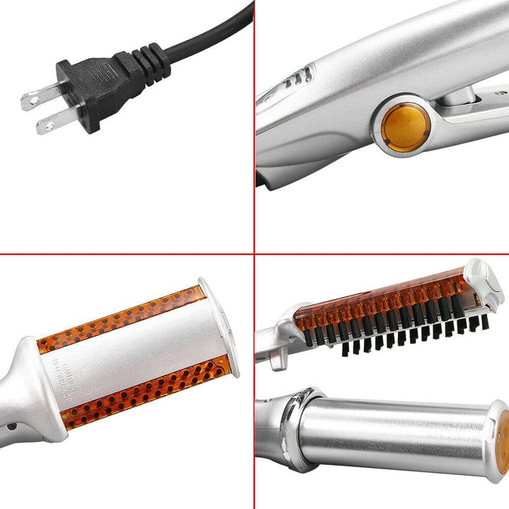 Profesional de pelo alisado plancha rizador rizador Styler 3 en 1 m...