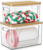Dispensador de bolsas de basura debajo del fregadero, soporte para bolsa de basura 2 en 1, organizador de cápsulas para lavavajillas, para cocina, despensa, lavandería