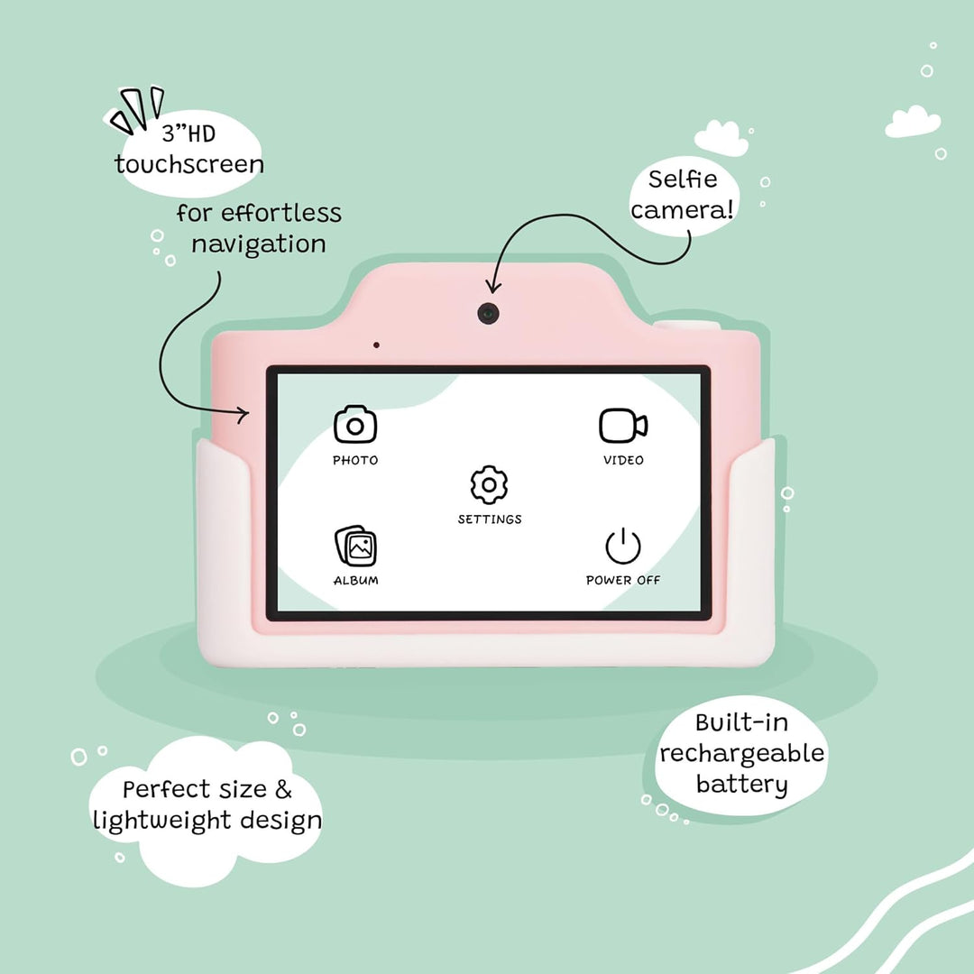 Kidamento - Cámara digital y videocámara para niños con pantalla tá...