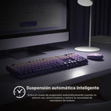 MOFII Combo de teclado y mouse inalámbricos, lindo teclado de tamañ...