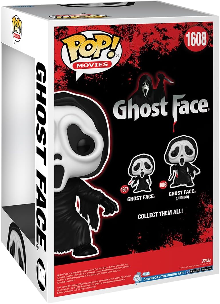 Funko POP! Jumbo: Ghostface - Ghostface - Figura de vinilo coleccio...