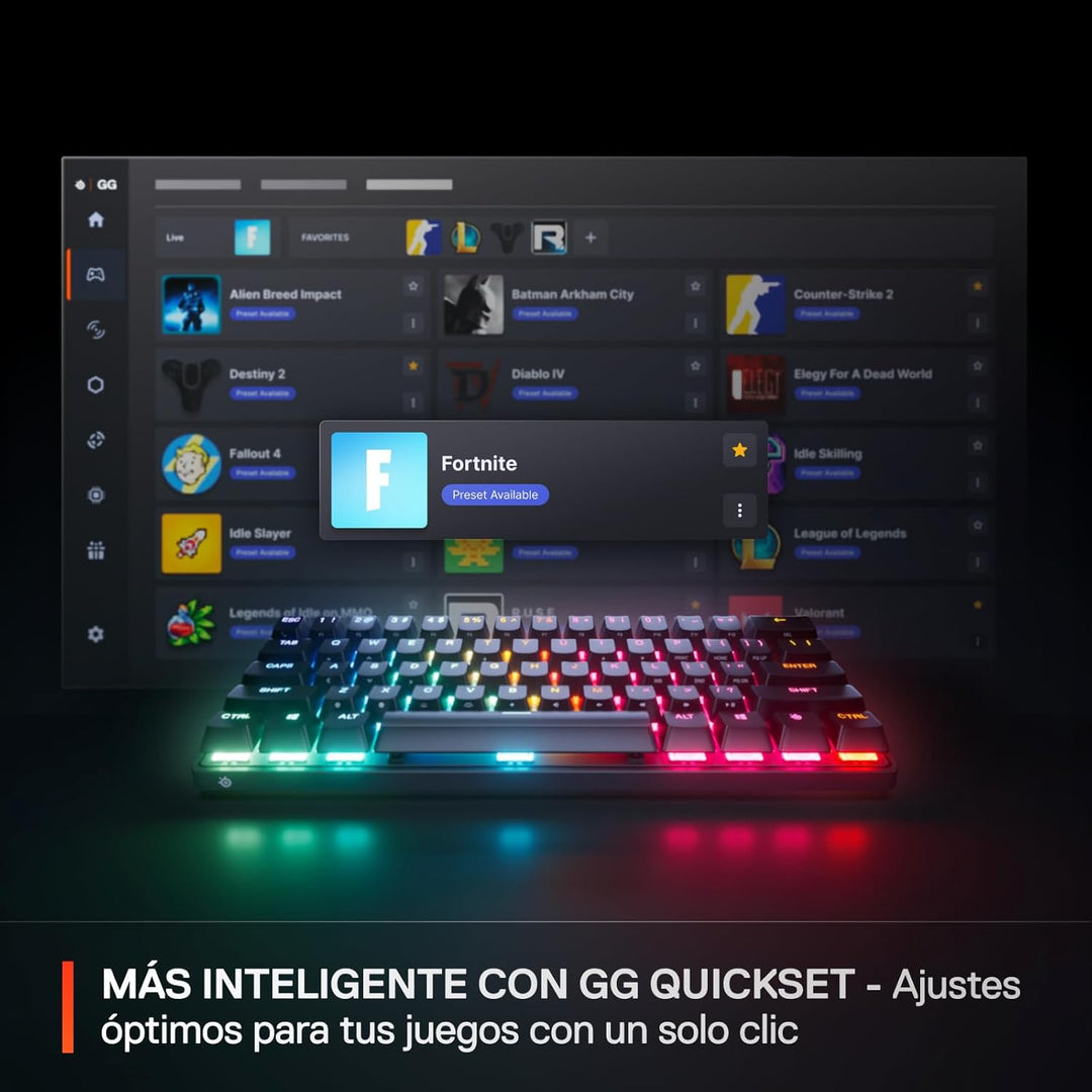 SteelSeries Apex Pro Mini Gen 3 OmniPoint 3.0 Interruptores HiperMa...